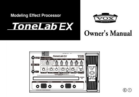 vox tonelab ex manual